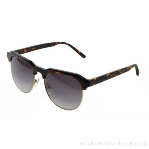 Tortoise acetate and metal frame sunglasses